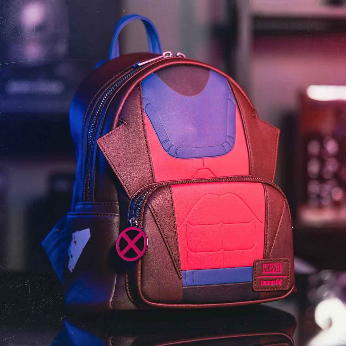 Loungefly X-Men Gambit Cosplay Mini-Backpack Entertainment Earth Exclusive - Image 2