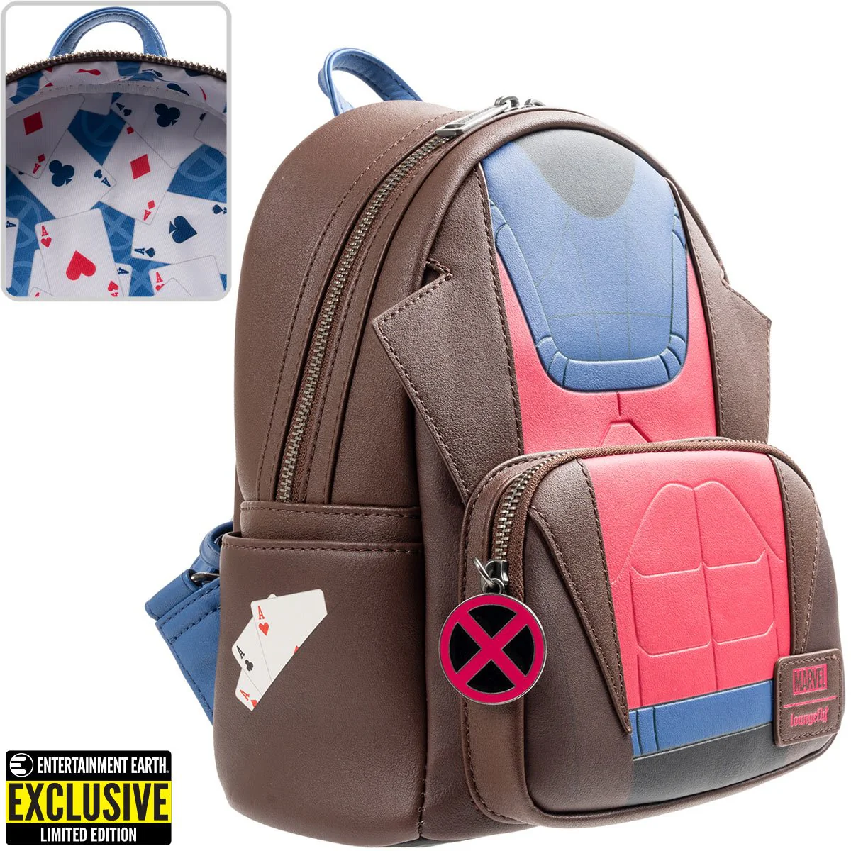 Loungefly X-Men Gambit Cosplay Mini-Backpack Entertainment Earth Exclusive - Image 3