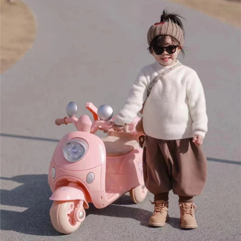 Mini Retro Three-Wheel Electric Kids Motorbike - Image 2