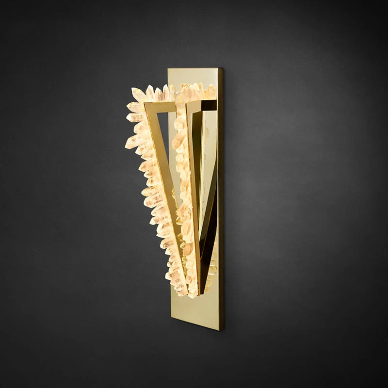 Modern Elegant Crystal Stone Led Wall Lamp - Image 3