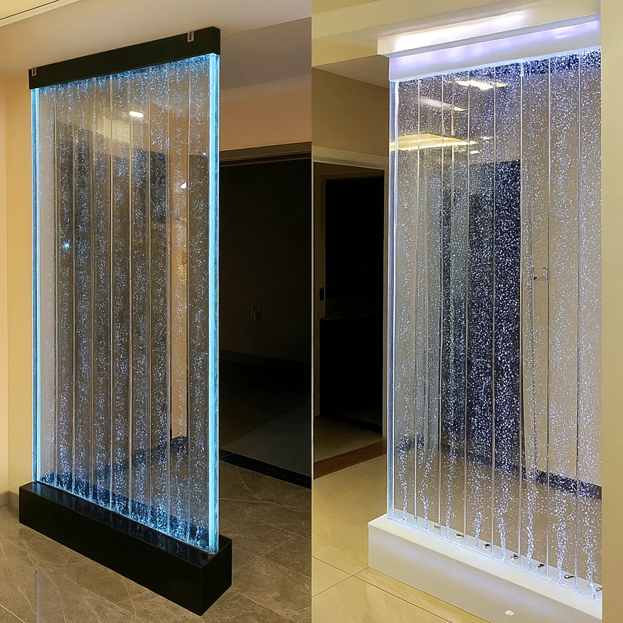 Modern LED Bubble Wall Fountain Interior Waterfall - Image 2