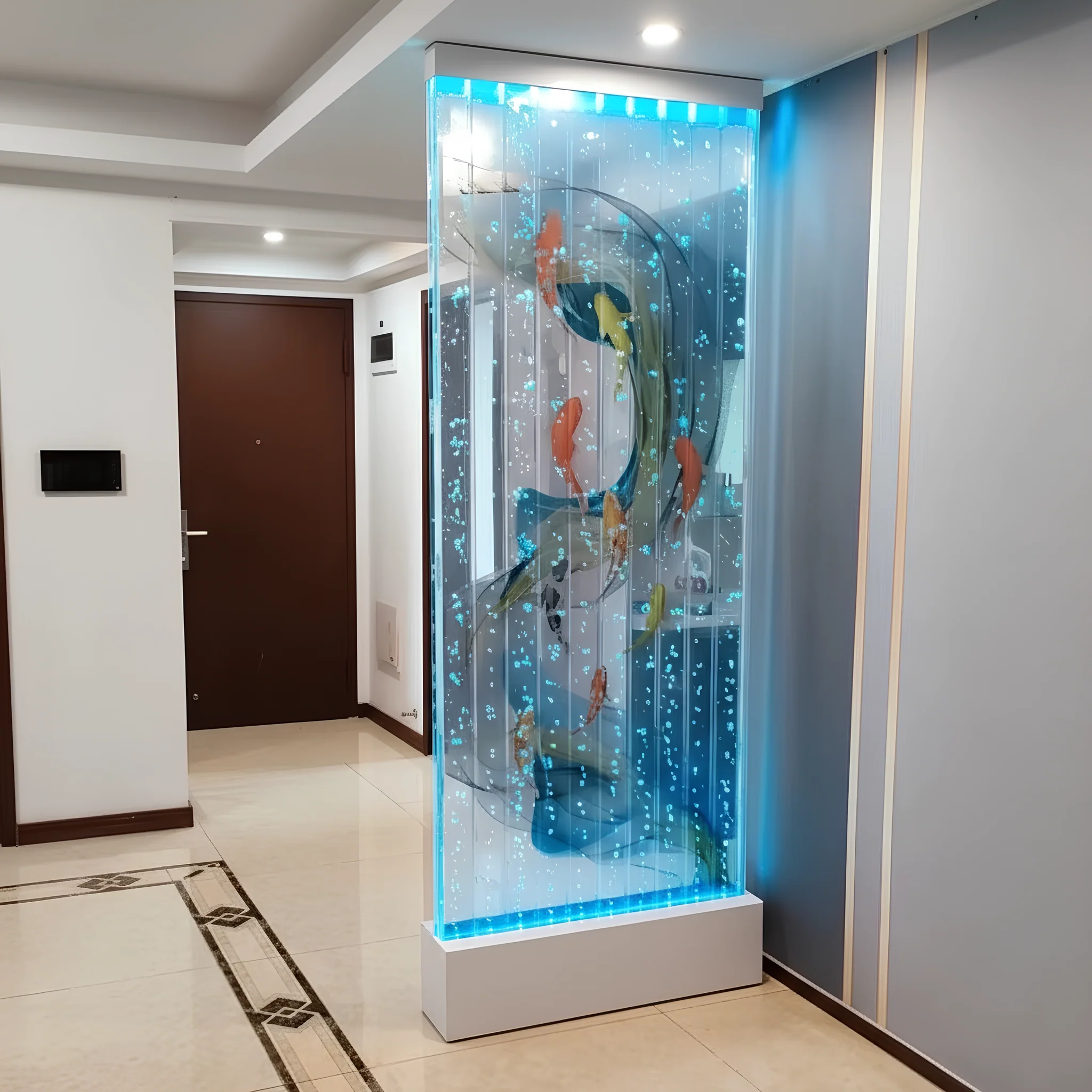 Modern LED Bubble Wall Fountain Interior Waterfall - Image 3
