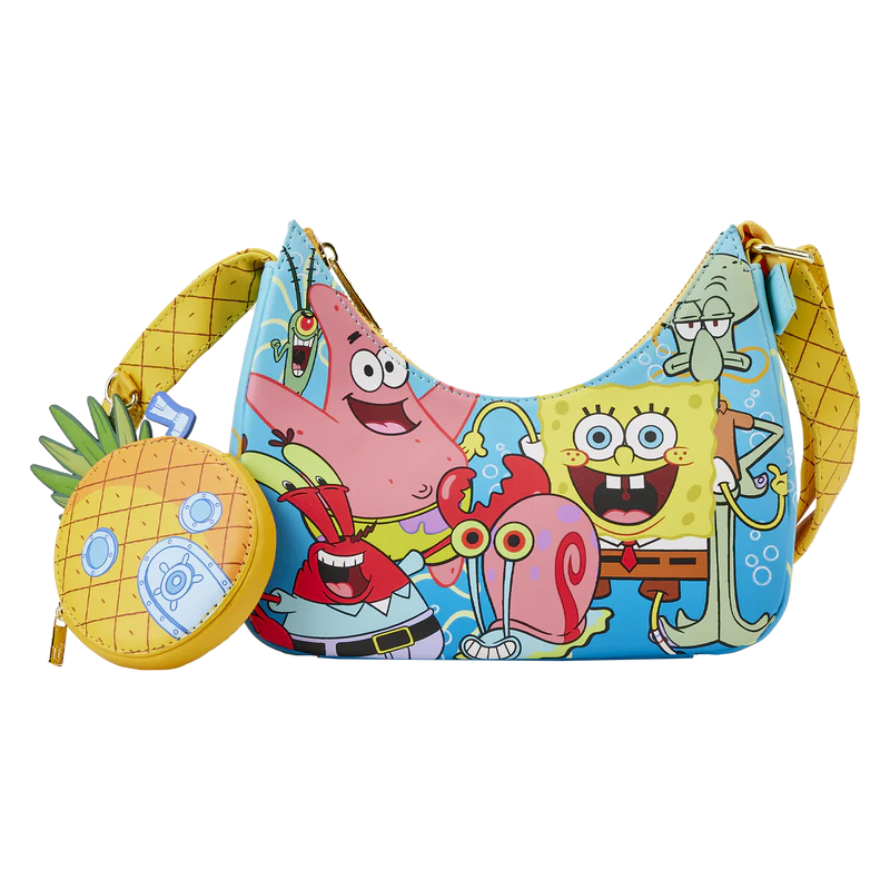 Loungefly SpongeBob SquarePants Group Shot Crossbody Bag