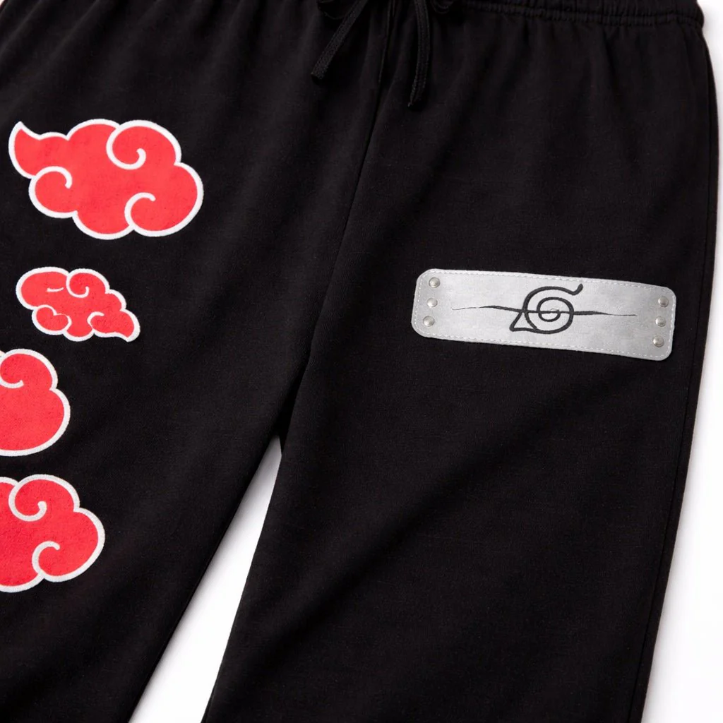 Naruto Shippuden Itachi Headband And And Leaf Clouds Anime Lounge Pants Sleepwear - Image 2