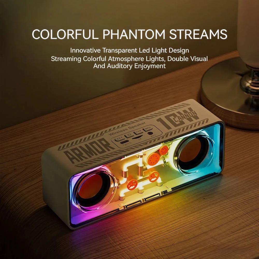 Neon Tech Punk-Style Wireless Speaker - Image 2
