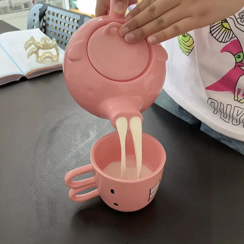 Cartoon Piggy Ceramic Tea & Coffee Set - Image 2