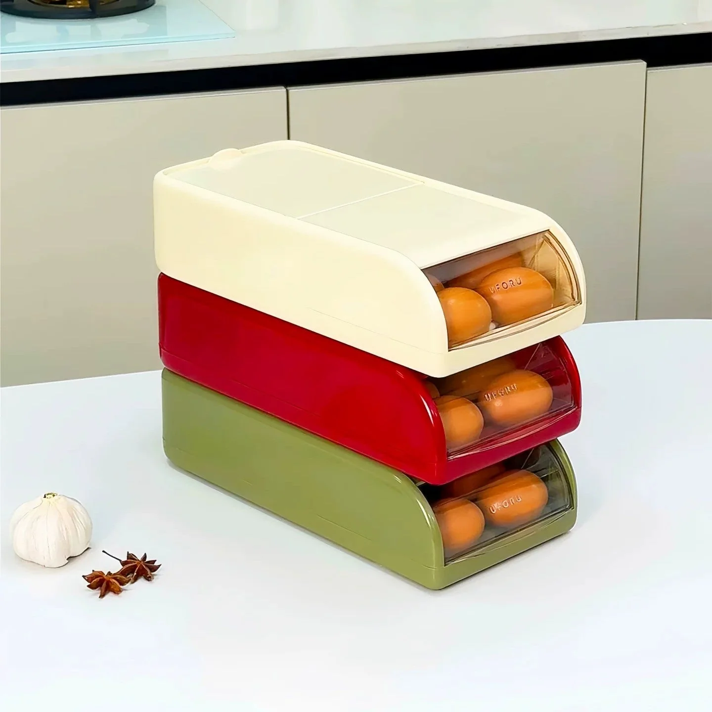 Fresh Stack Egg Storage Organizer Box - Image 1