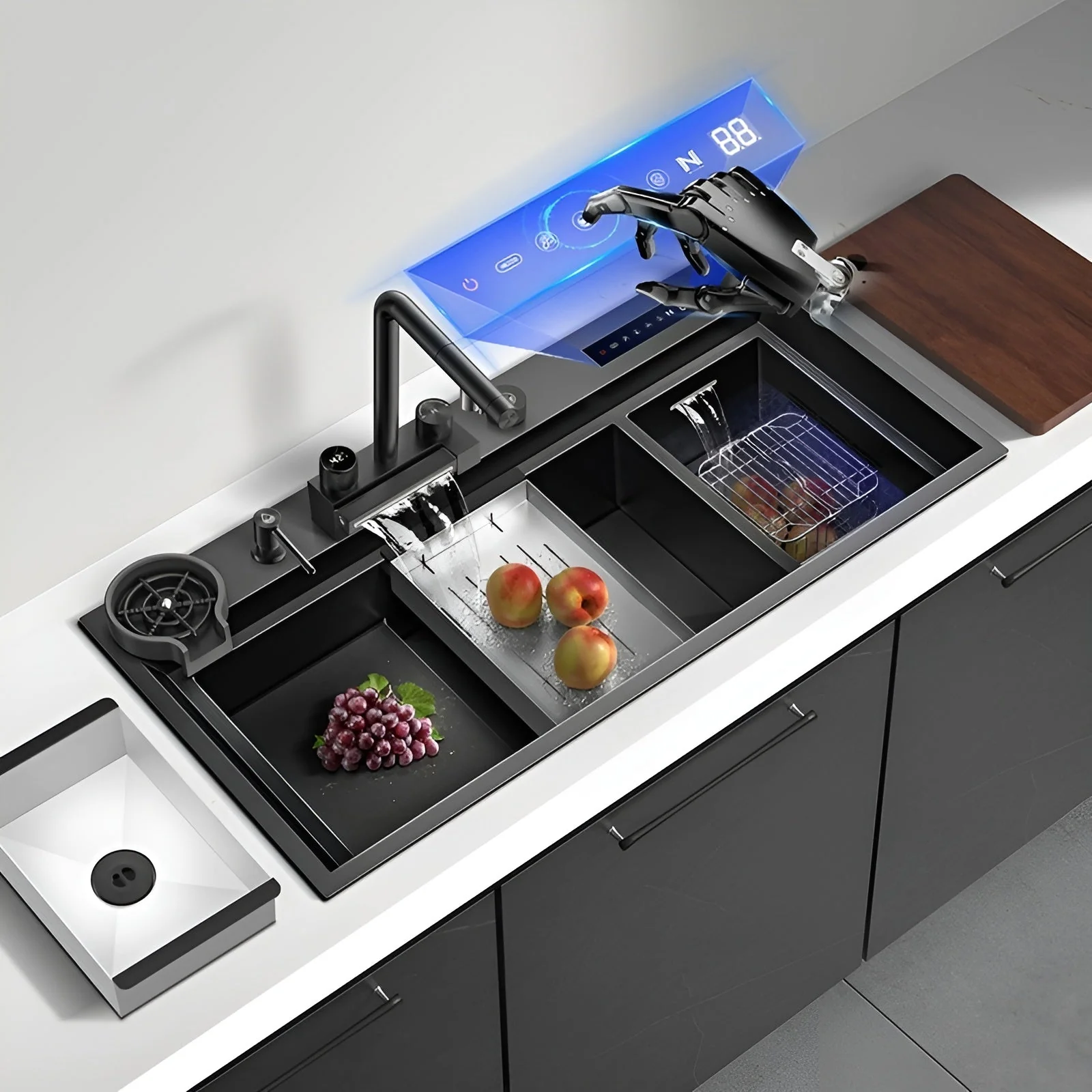 Nebula Kitchen Touch Display Nano Steel Smart Sink - Image 3