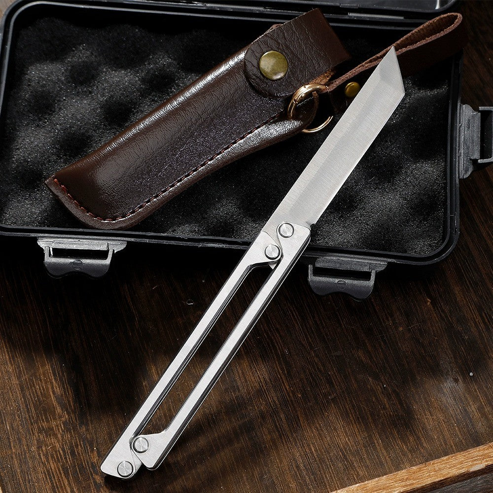 Steel Sharp Foldable Outdoor EDC Knife Tool - Image 2