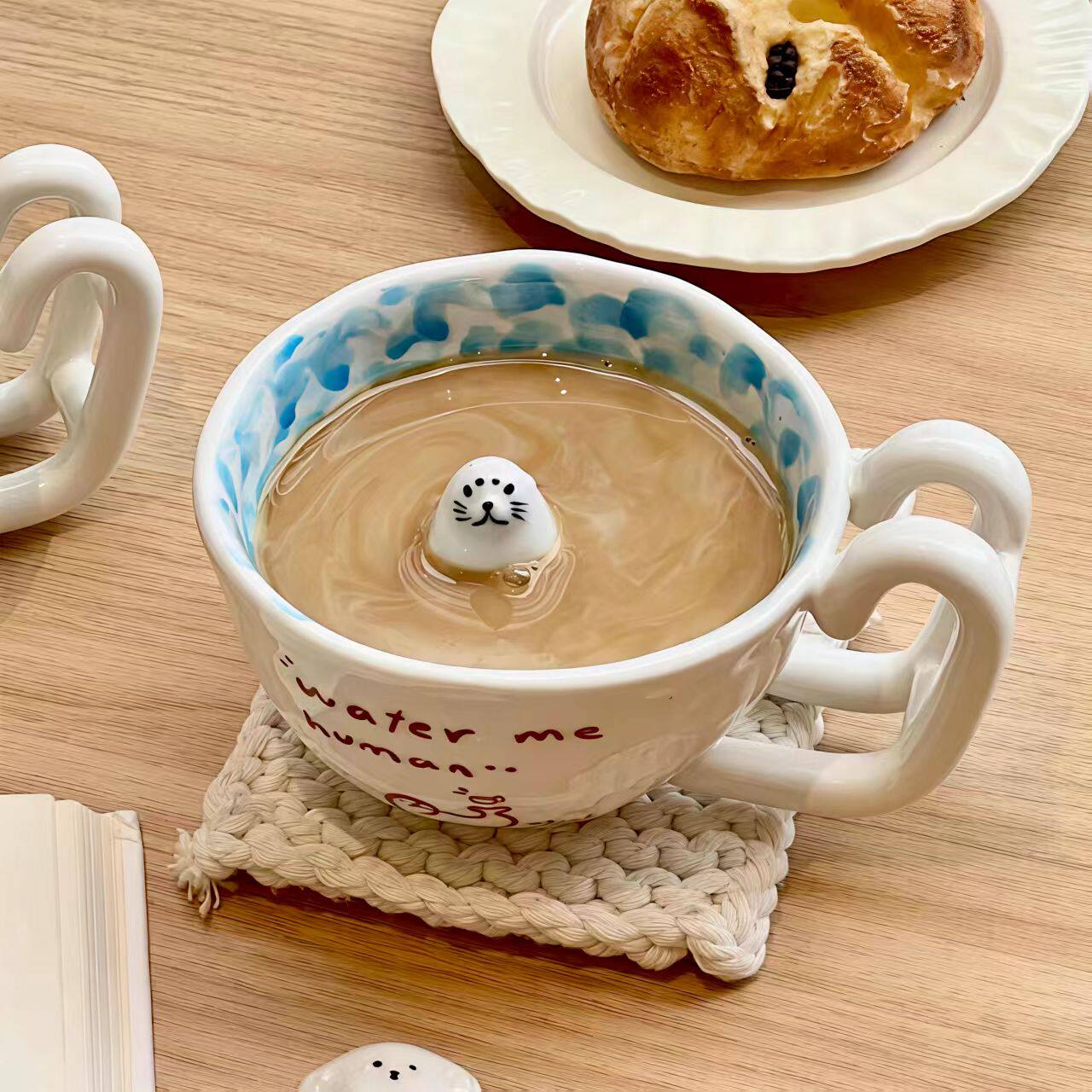 Tiny Seal Ocean Wave Coffee Mug - Image 3