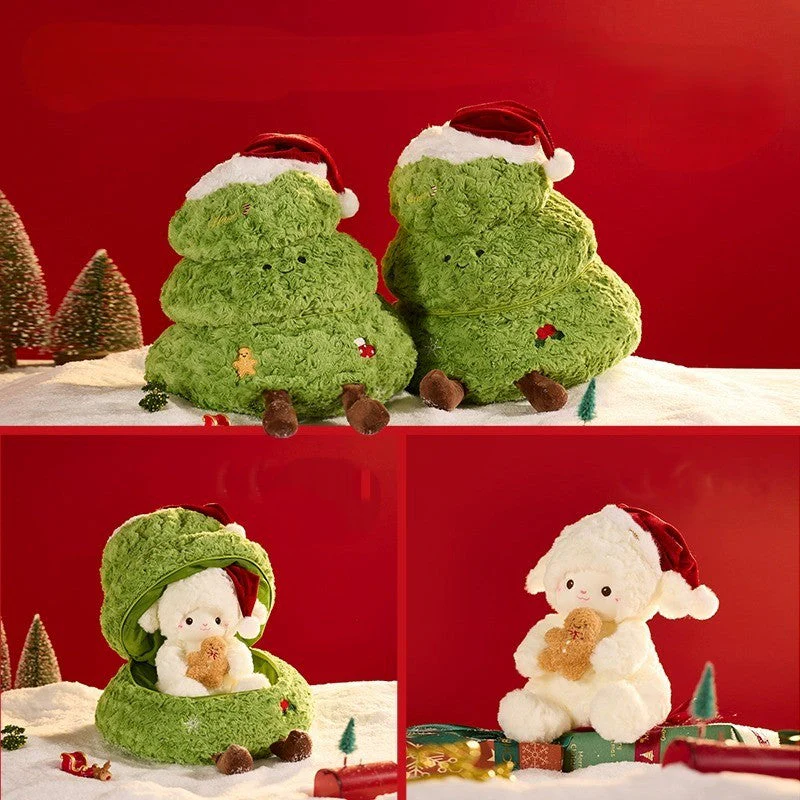 Hidden Surprise Christmas Tree Plush Bear - Image 3