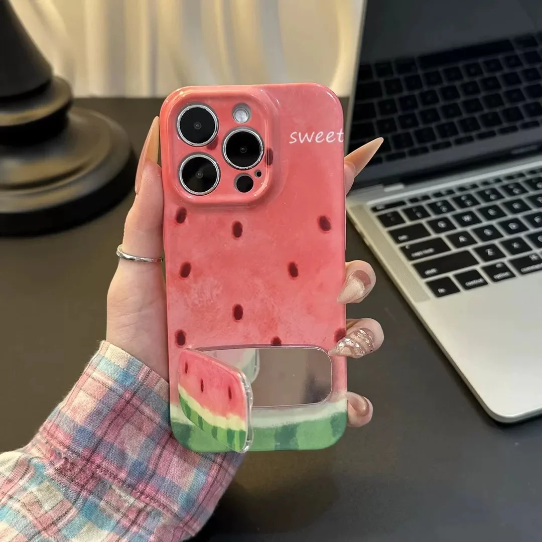 Juicy Shell Mirror Watermelon iPhone Case - Image 1