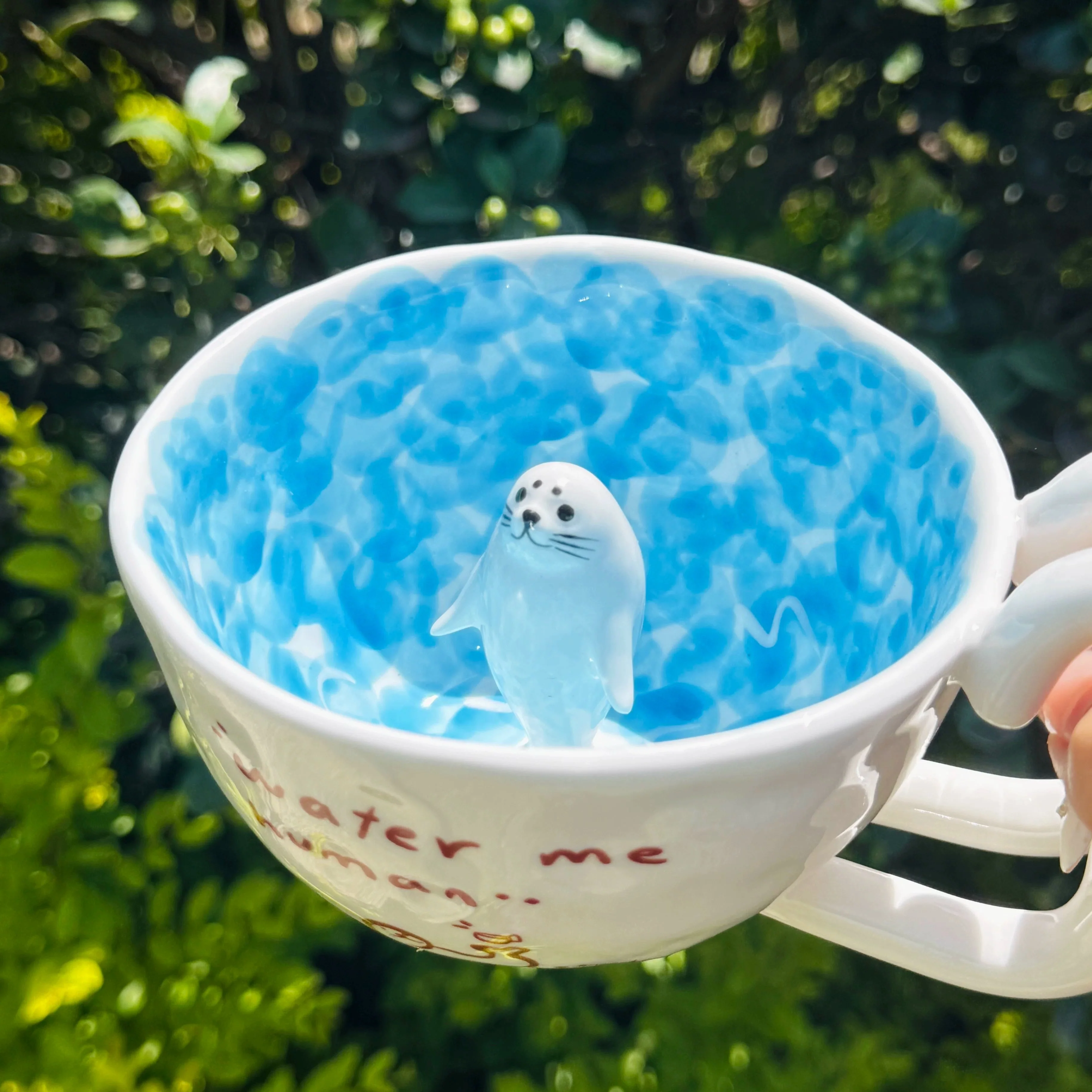 Tiny Seal Ocean Wave Coffee Mug - Image 2