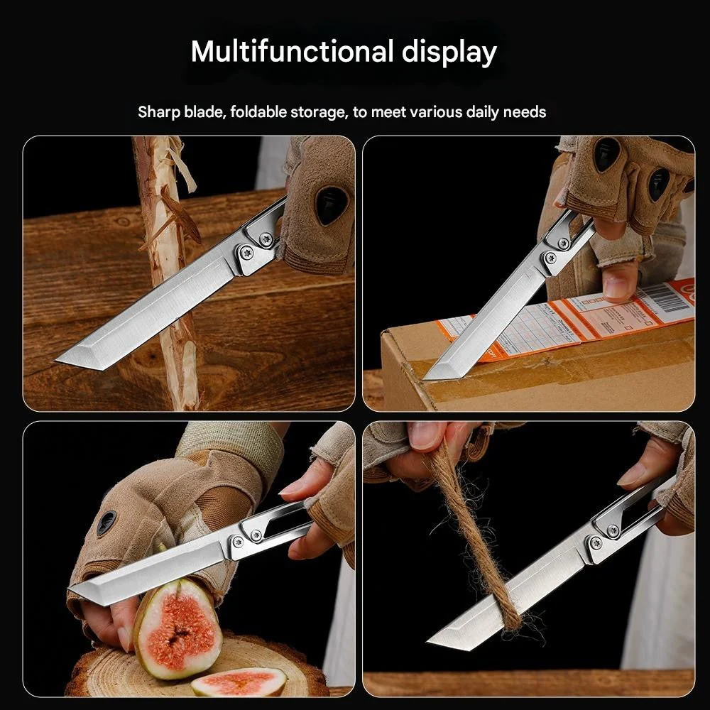Steel Sharp Foldable Outdoor EDC Knife Tool - Image 3