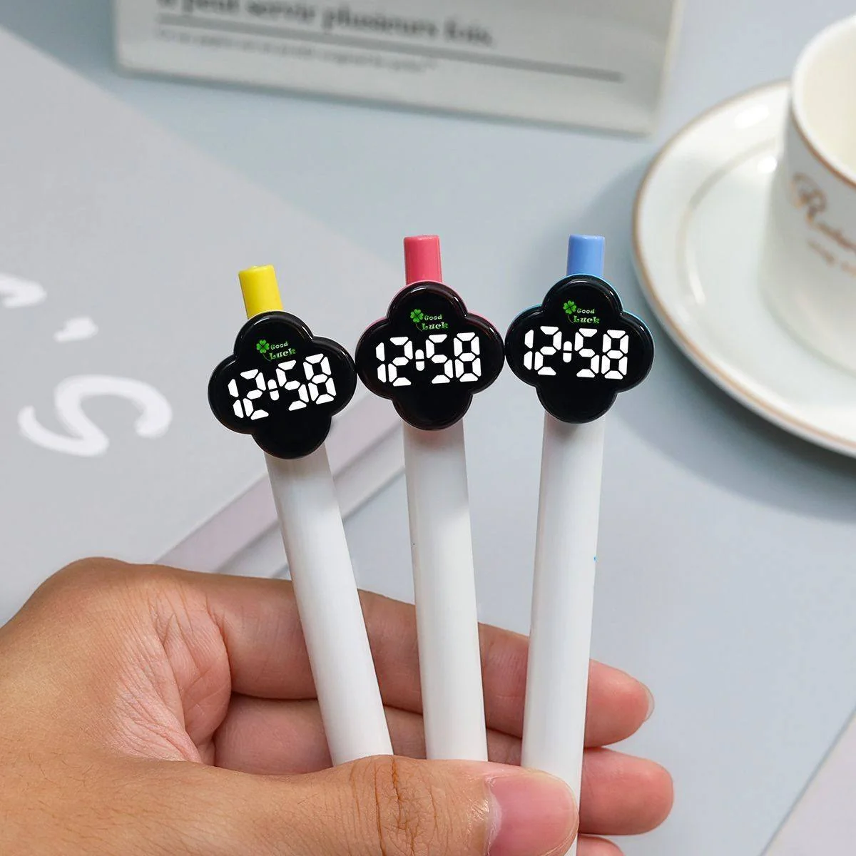 Four Leaf Clover Pen Tip LED Watch - Image 2