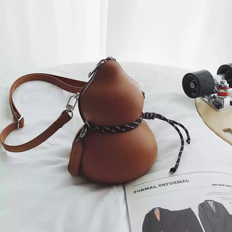 Double-Bubble Sculptural Artistic Crossbody Bag