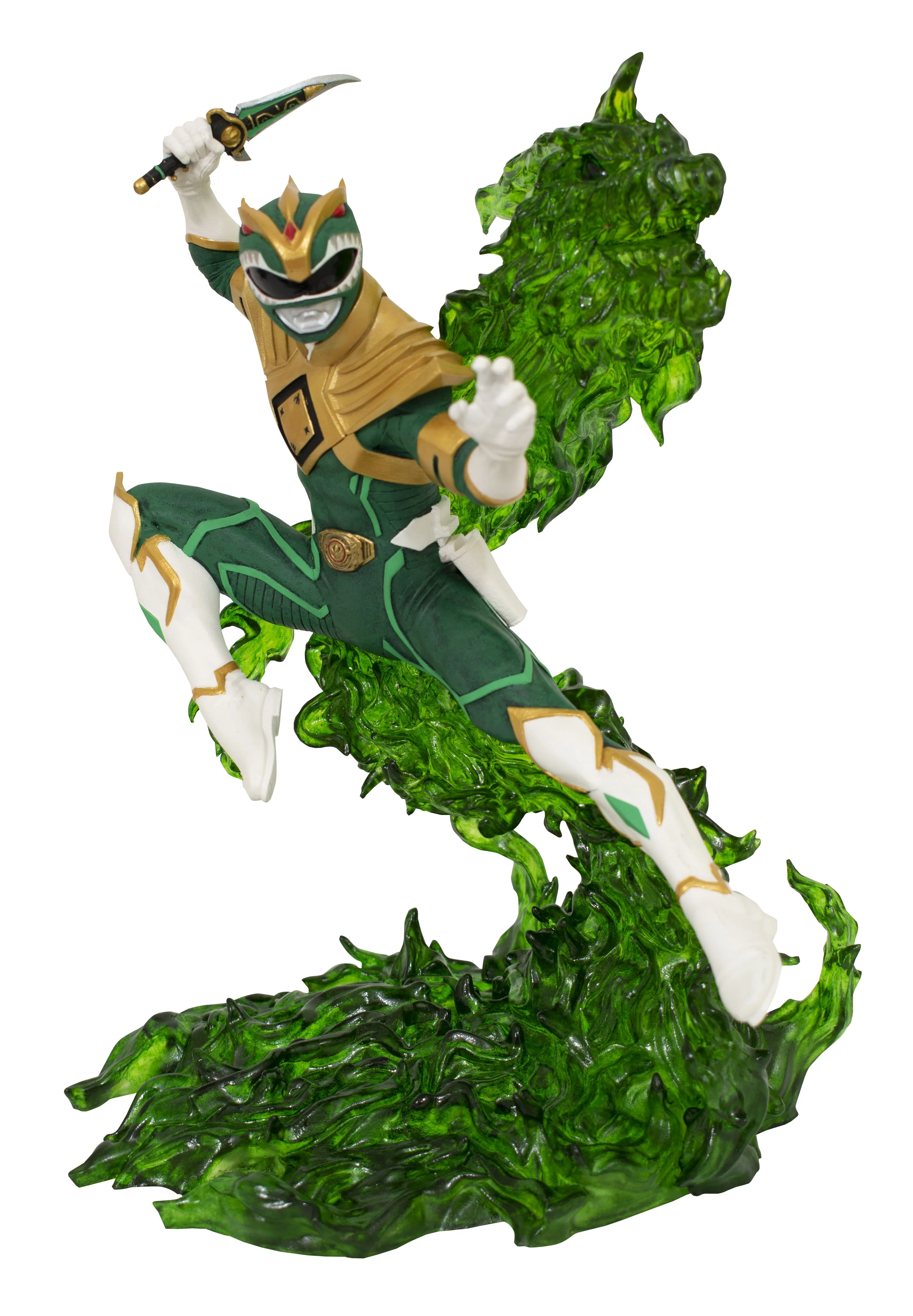Mighty Morphin Power Rangers Gallery Green Ranger Diamond Select Toys PVC Statue - Image 2