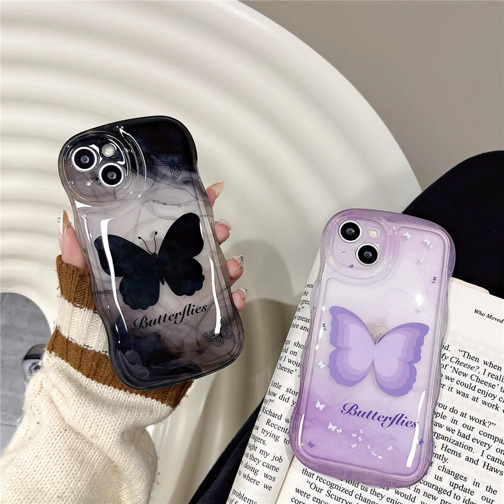 Playful Butterfly Decorated iPhone Case - Image 2
