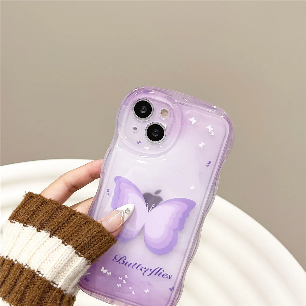 Playful Butterfly Decorated iPhone Case - Image 3
