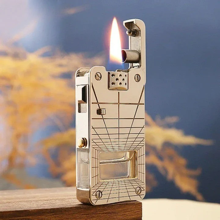 Premium Ruler Design Windproof Metal Lighter - Image 1