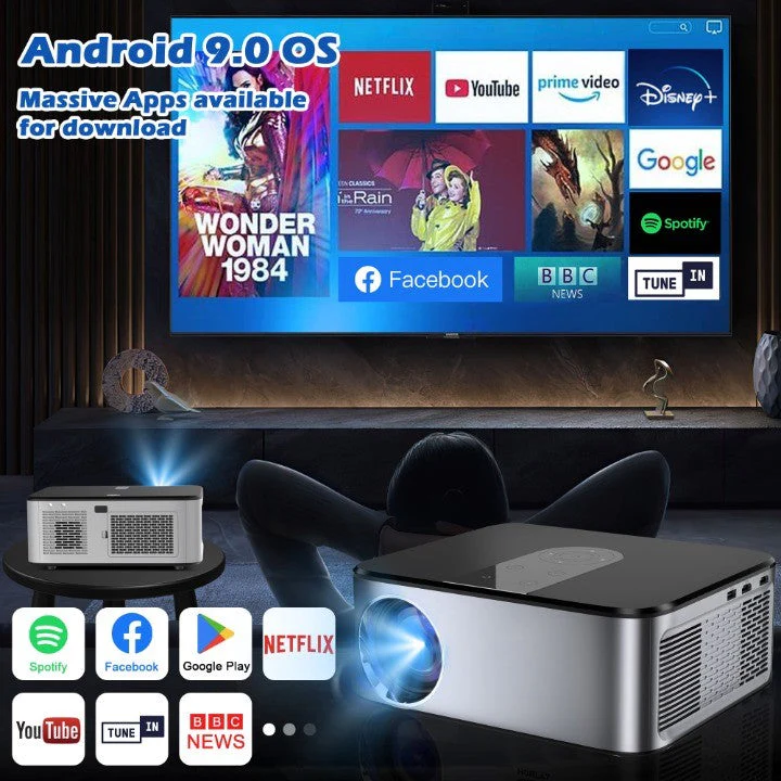 Pro HD Mega View Theater-Quality Portable Projector - Image 2