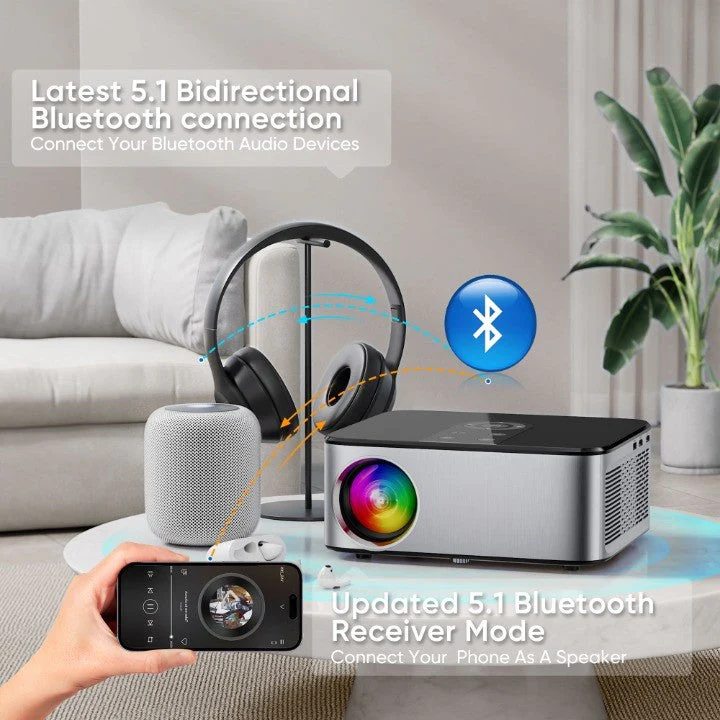 Pro HD Mega View Theater-Quality Portable Projector - Image 3