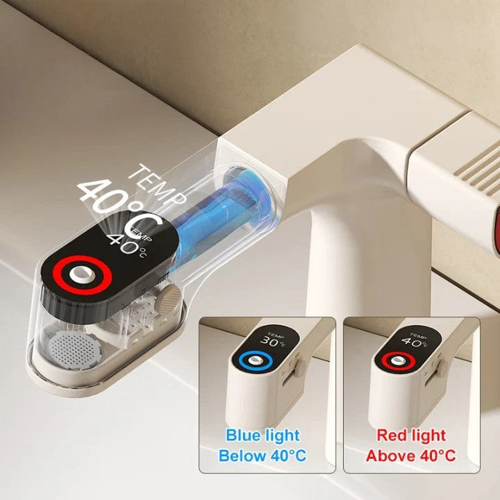 Pull-Out Water Filter LED Temperature Control Faucet - Image 3