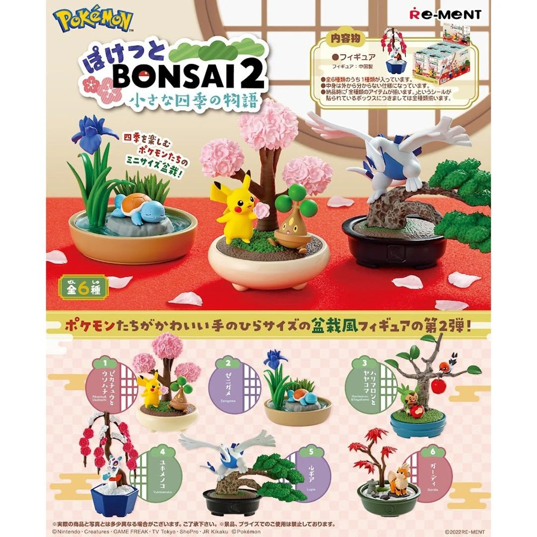Re-ment Pokemon Pocket Bonsai 2 - A Story of the Seasons One Blind Box - Image 1
