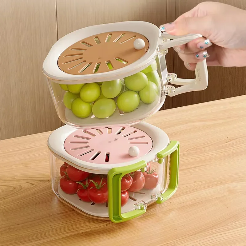 Dust-Proof Fruit Drainer Basket - Image 1