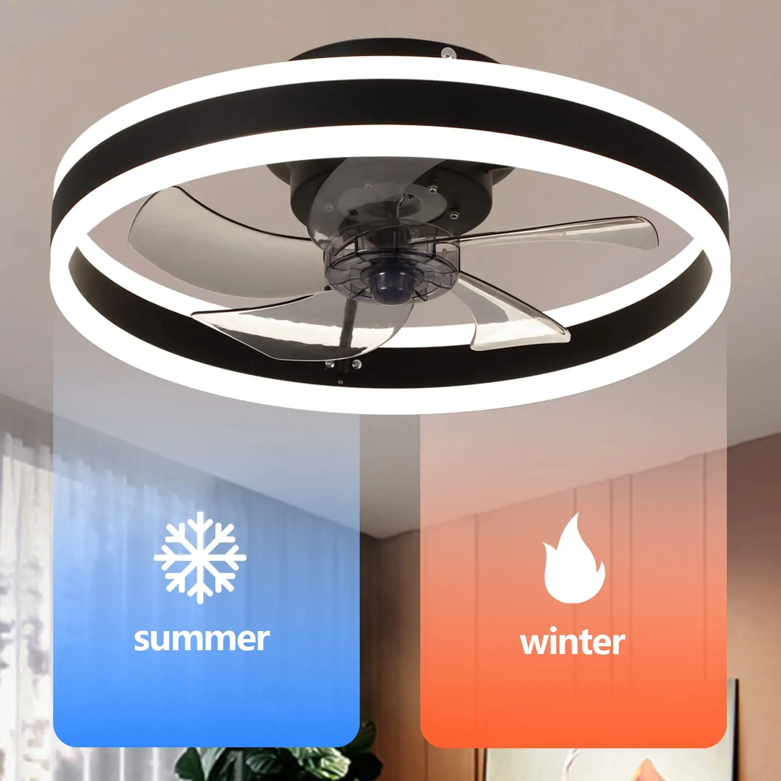 Aura Silent LED Ceiling Fan Lamp - Image 2