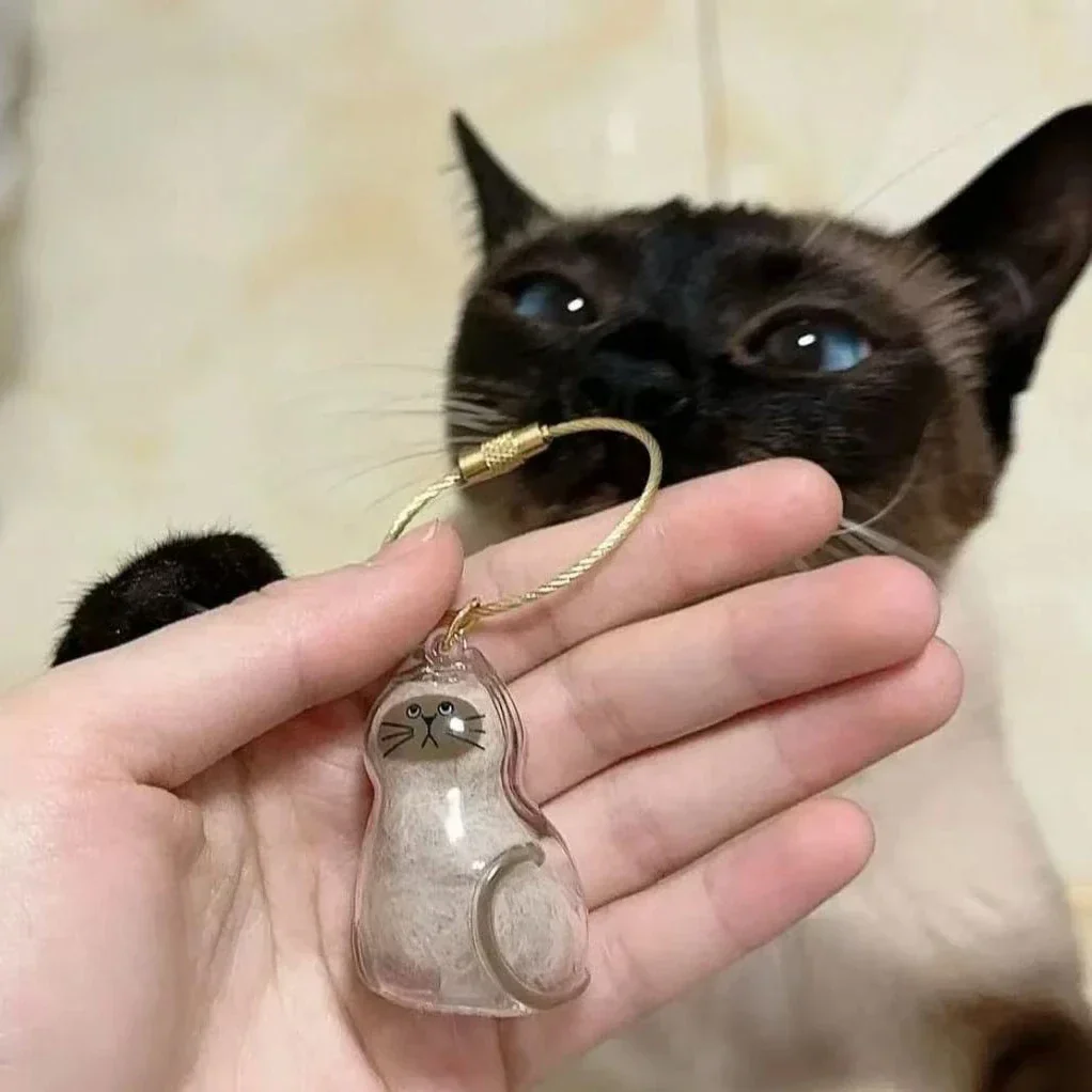 Cat Fur Keepsake Memory Pendant Necklace - Image 3