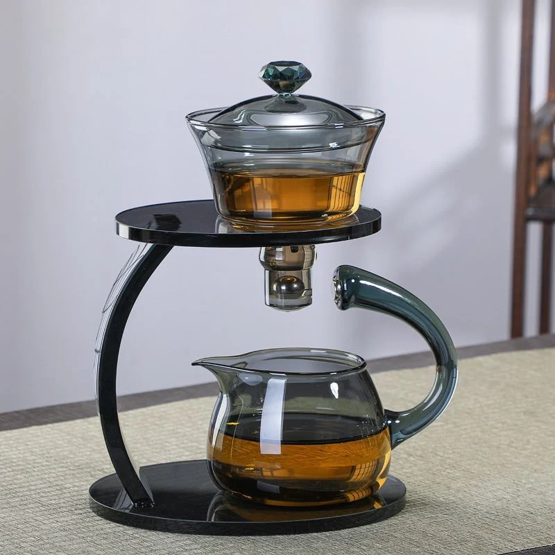 Smooth Arch Glass Magnetic Teapot Set - Image 3