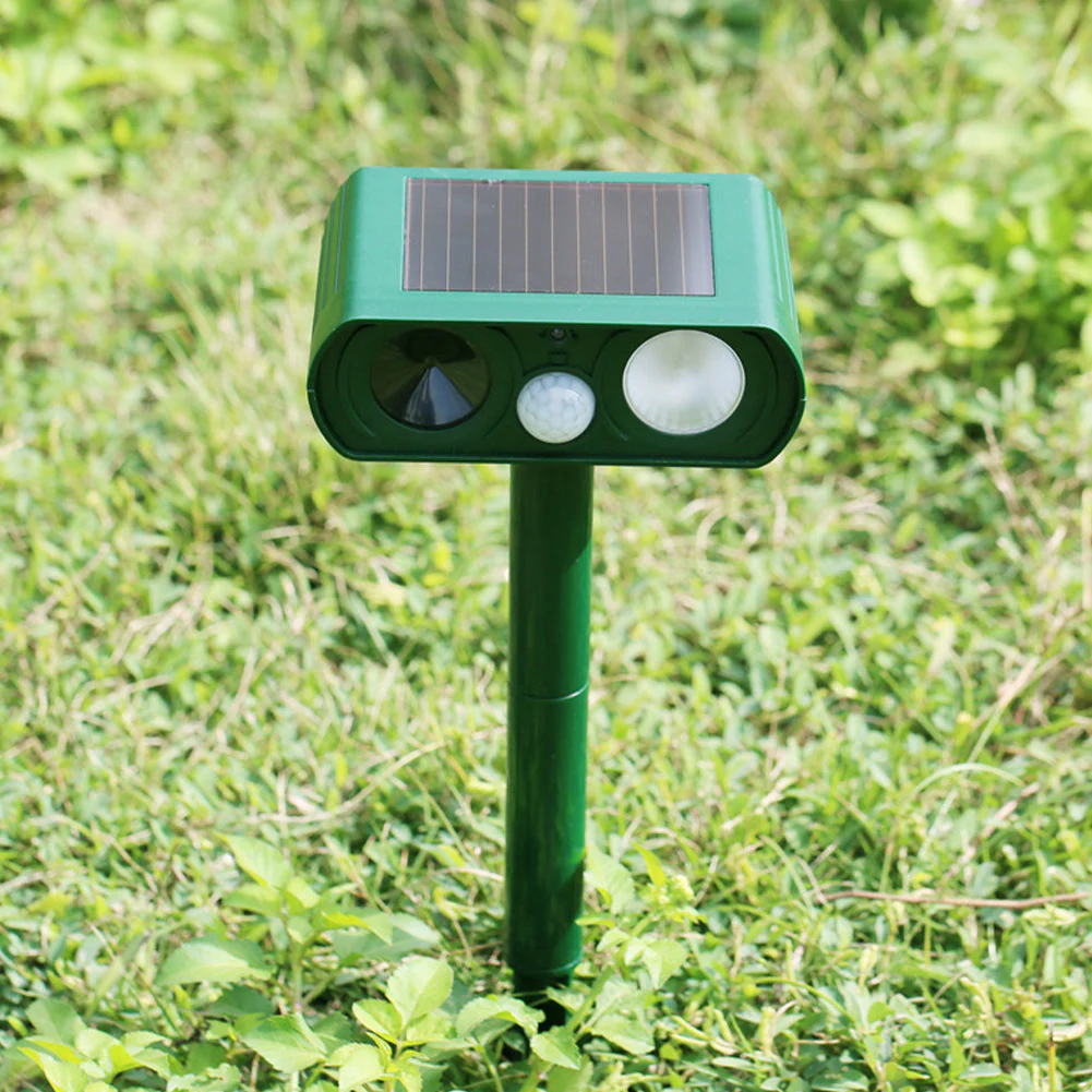Solar Powered Ultrasonic Animal Repeller - Image 1