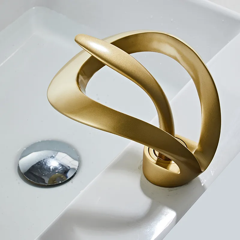 Modern Creative Brass Waterfall Design Faucet - Image 2