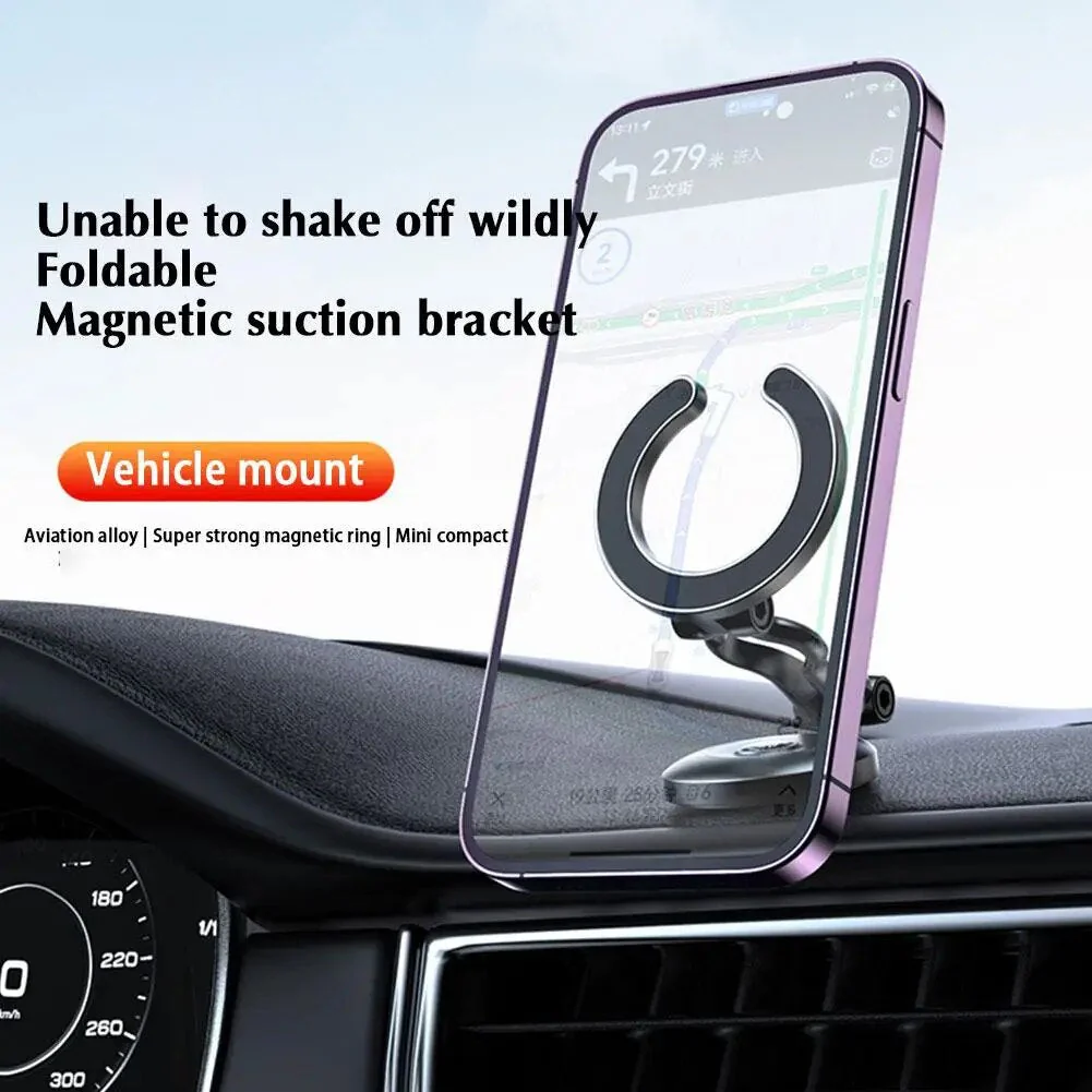 Adjustable Folding Magnetic Ring Car Phone Holder - Image 3