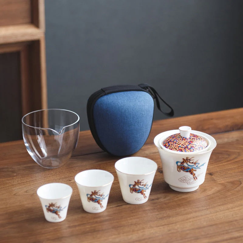 Magical Winter Ceramic Tea Cup Set - Image 2