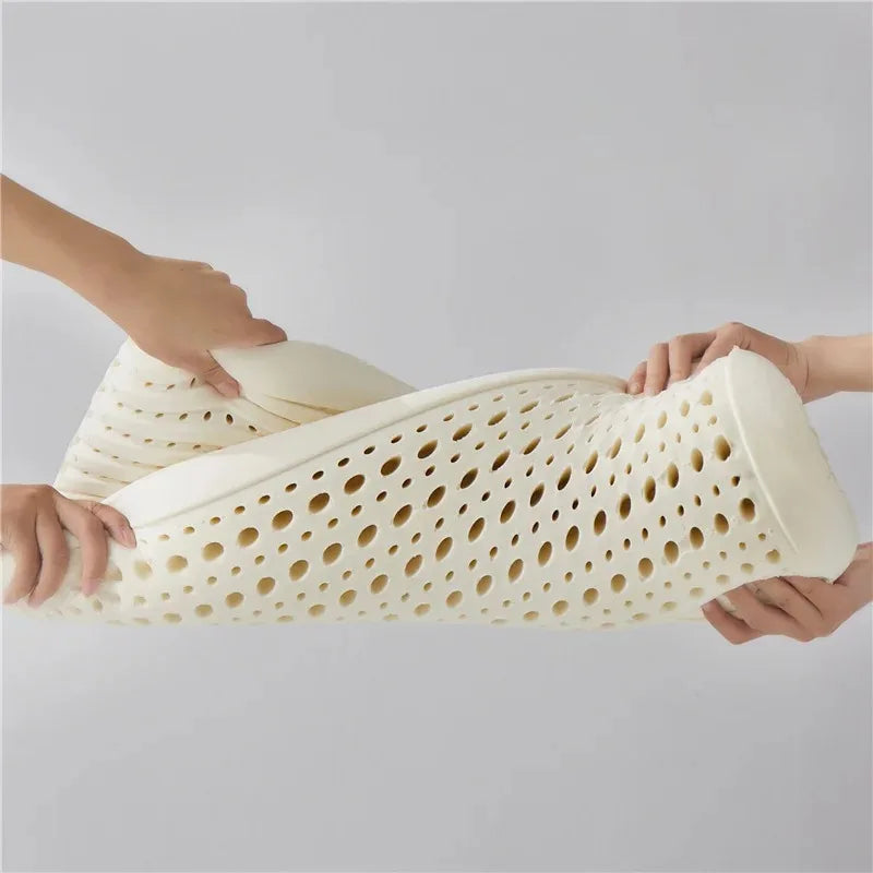 Therapeutic Cotton Cover Natural Latex Pillow - Image 2