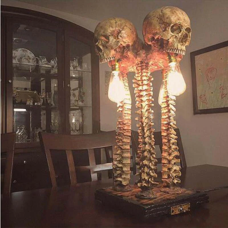 Skeleton Skull Table Lamp - Image 1