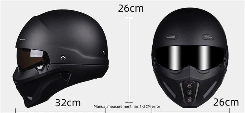 Mystic Rider Detachable Full Face Helmet - Image 3