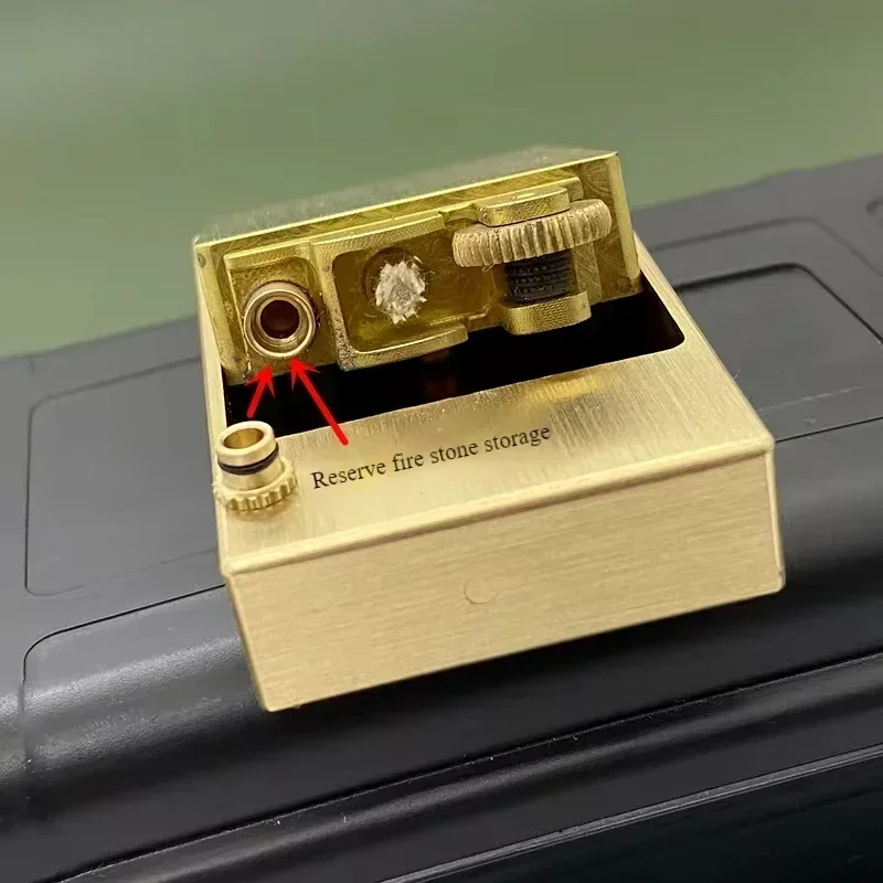 Timeless Brass Matchbox Handmade Kerosene Lighter - Image 2