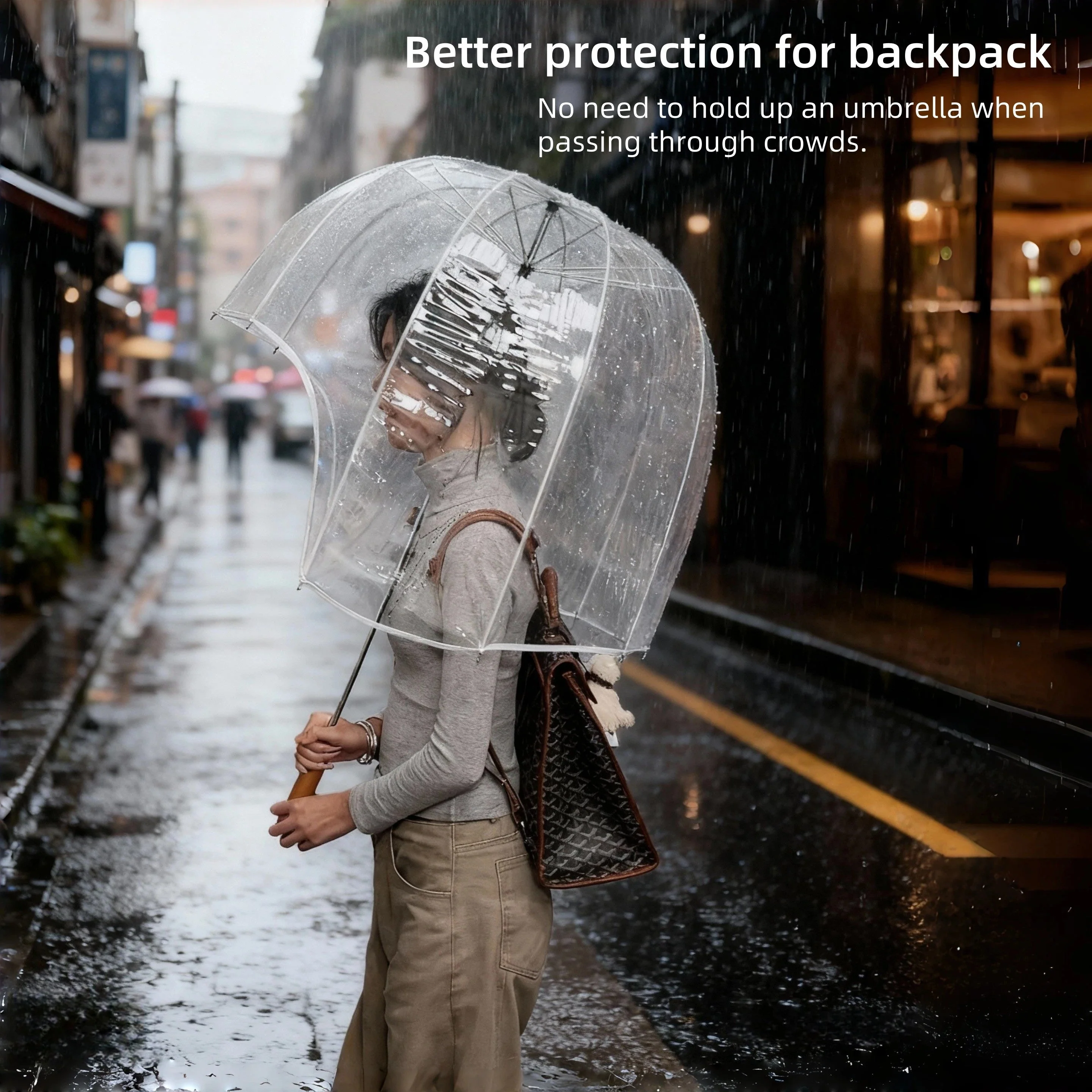 Never Wet Full Cover Bubble Umbrella - Image 2
