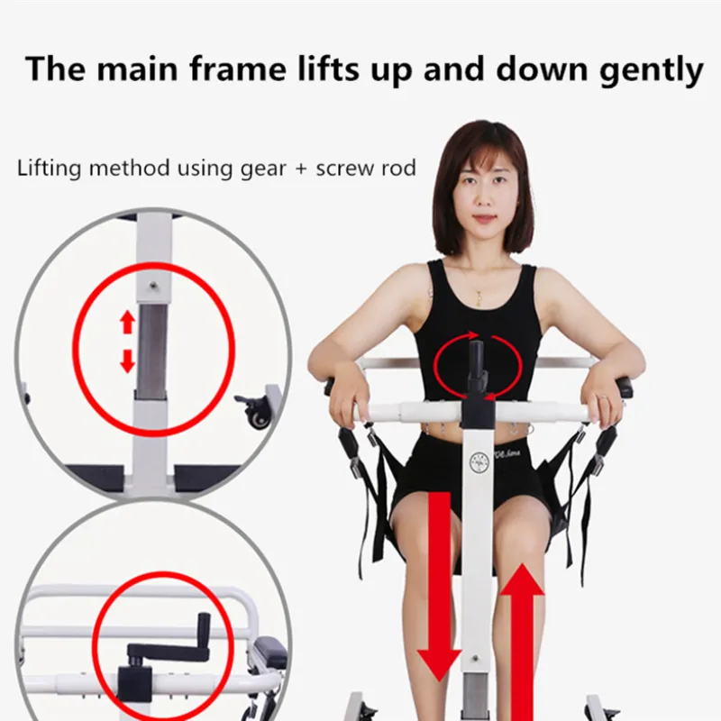 Simplified Elderly Patient Movement Mobility Bed Assistant Wheelchair - Image 3