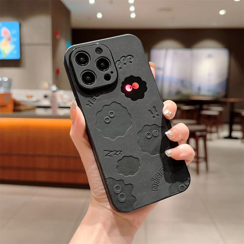 Cute Monster Shockproof Leather iPhone Case - Image 3