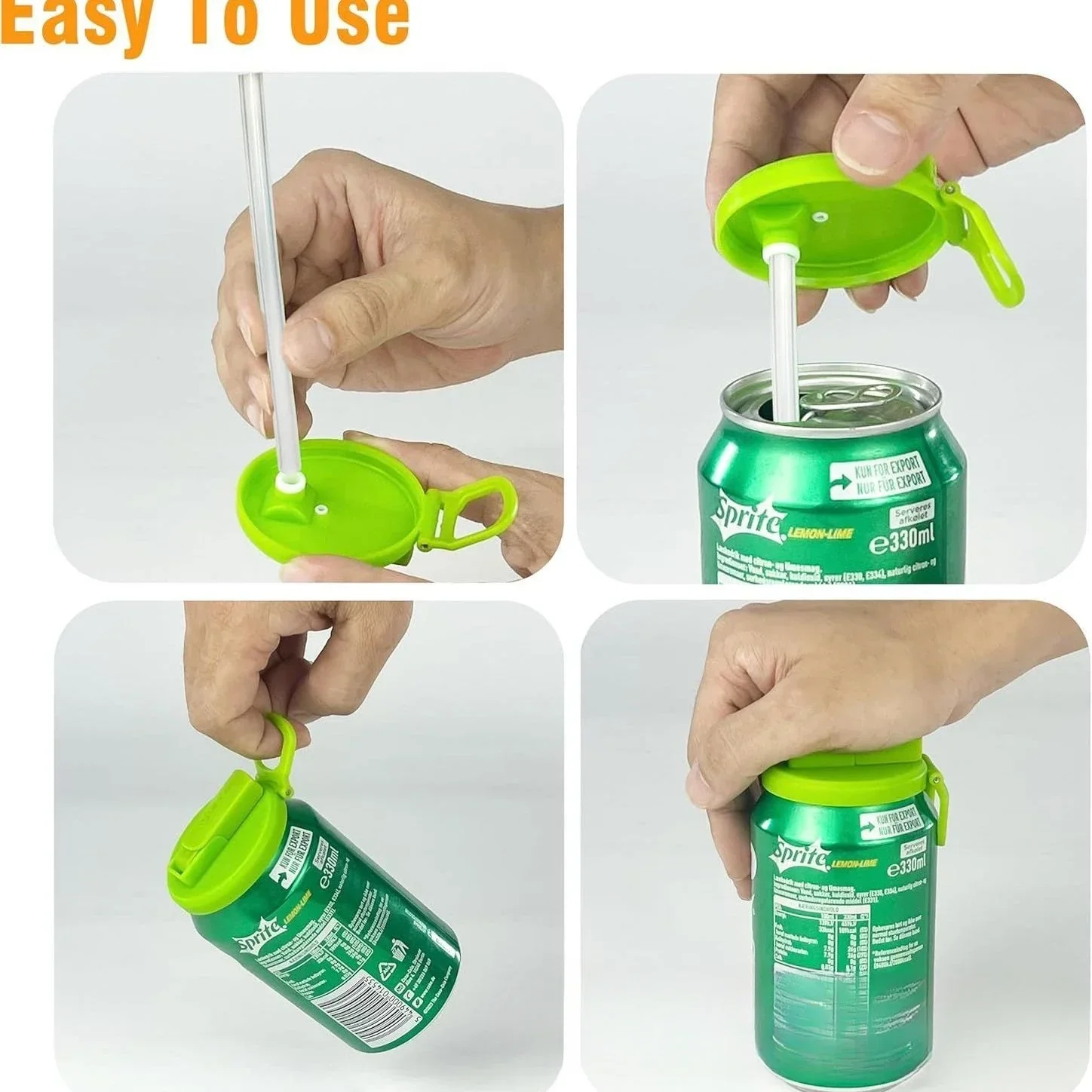 No-Split Travel Reusable Soda Can Lid Cover - Image 3