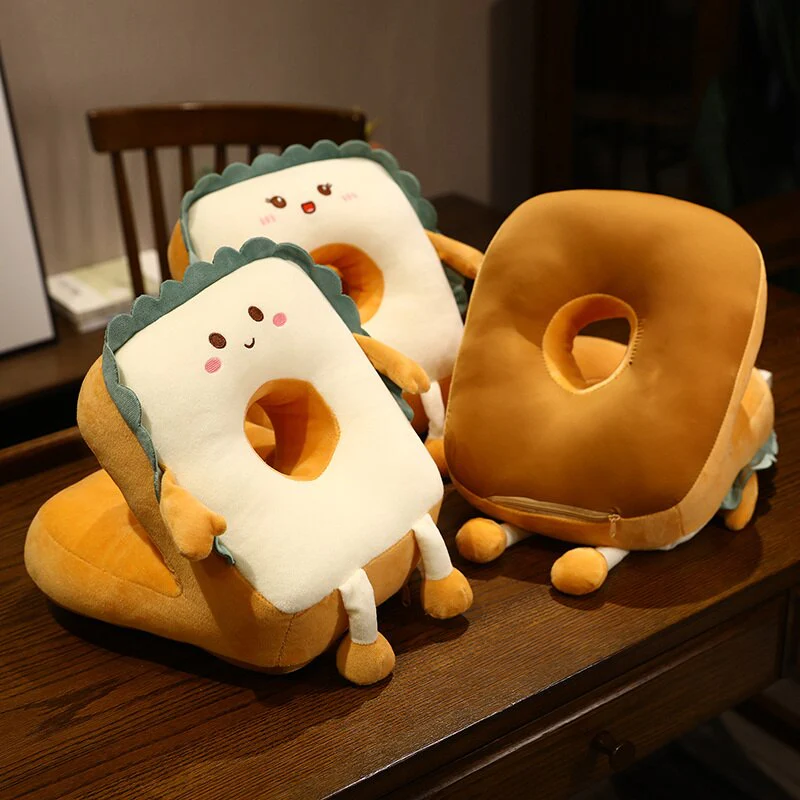 Funny Toast Nap Pillow - Image 1