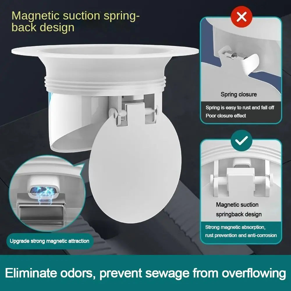 Anti-Smell Squat Toilet Plug Magnetic Stopper - Image 2