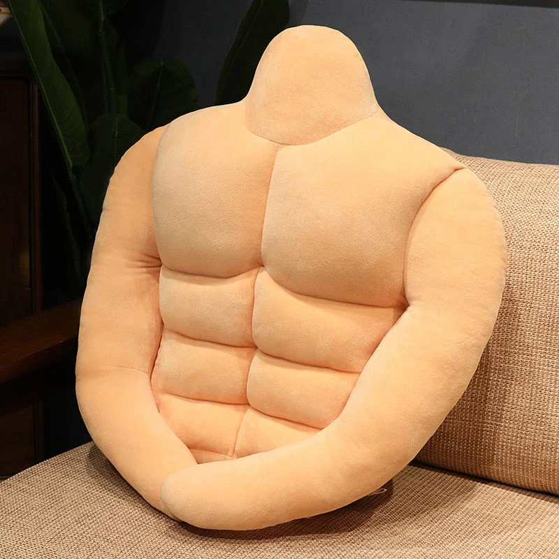 Muscle Man Strong Cuddly Body Pillow Cushion - Image 1