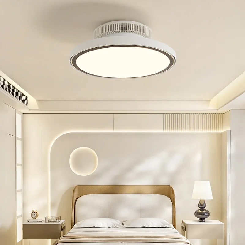Modern Full Spectrum Invisible Blade LED Ceiling Fan Lamp - Image 1