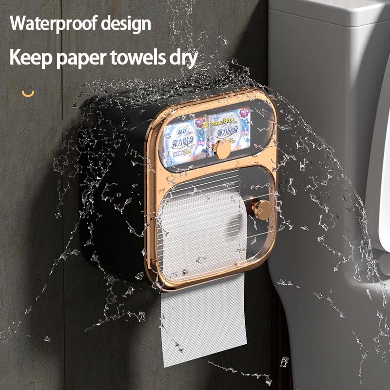 MultiBox Wall-Mounted Toilet Paper Towel Storage Box - Image 3
