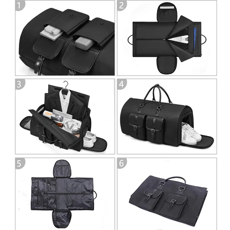 Shoe Suit Storage Foldable Compact Travel Bag - Image 3